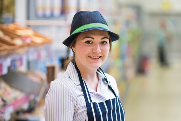 Lady on the shop floor