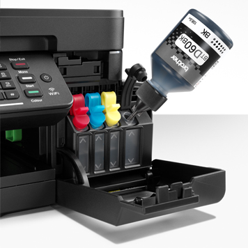 brother printer mfc-t910dw filling with the black ink